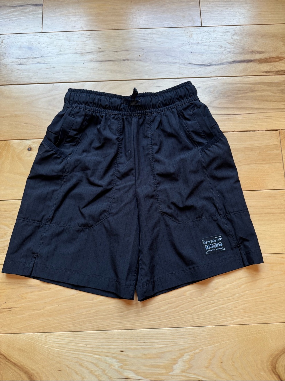 Black athletic works shorts
